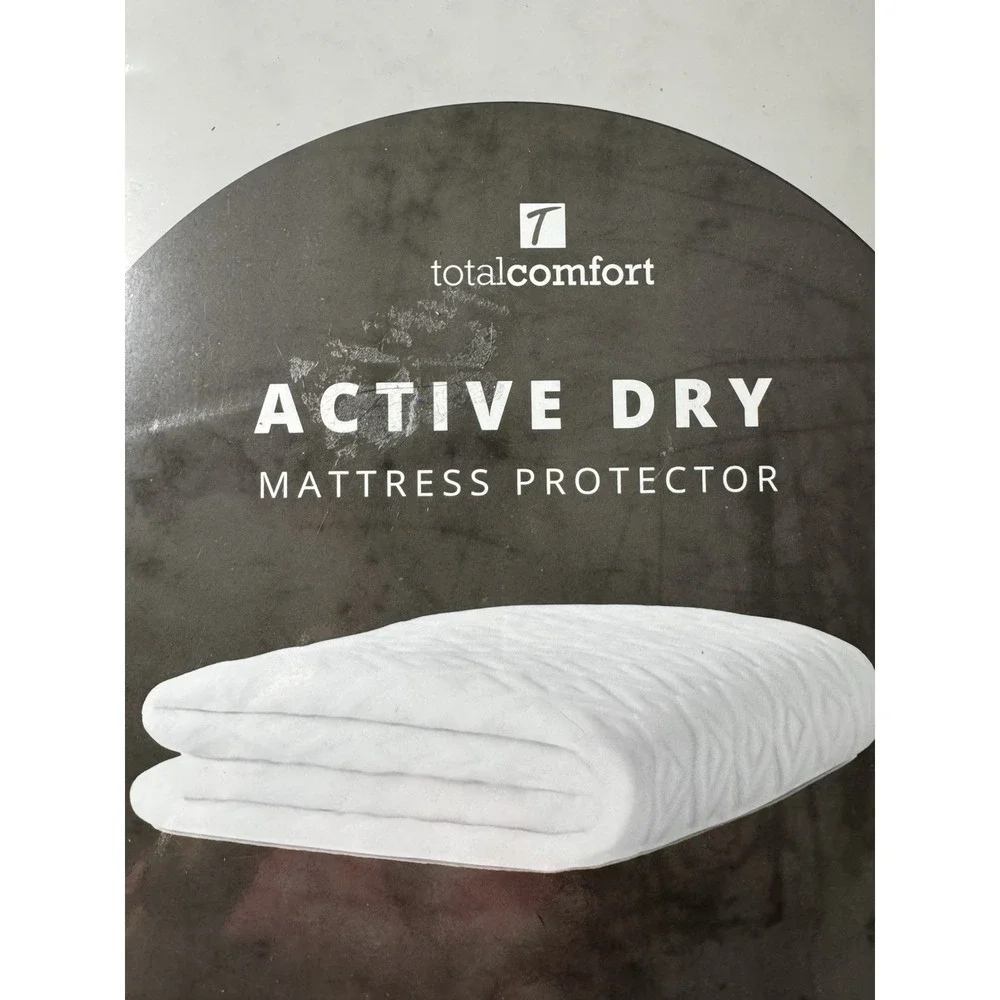 Total Comfort King Size Mattress Pad Cover Cotton Protection Waterproof Cooling